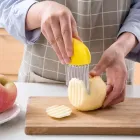 Ніж для фігурної нарізки / Рифлений ніж / Фігурний ніж / Ніж слайсер / Хвилястий кухонний ніж / Різак для картоплі