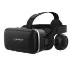 Окуляри 3D віртуальної реальності ТРМ VR SHINECON c пультом та підтримкою екранів від 4 до 6 дюймів Чорний