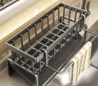 Органайзер для кухонної раковини, міцна полиця для раковини, багатофункціональний полиця для зберігання губок та кухонного приладдя SKLM-8
