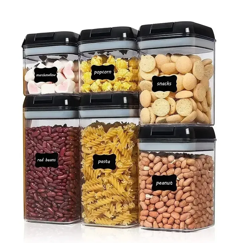 Органайзер для сипучих Food Storage Container 6 Контейнерів | Набір пластикових контейнерів для круп