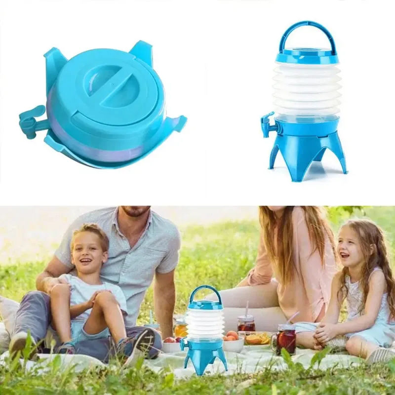 Відкритий складний диспенсер для напоїв пластиковий портативний для пікніків на відкритому повітрі
