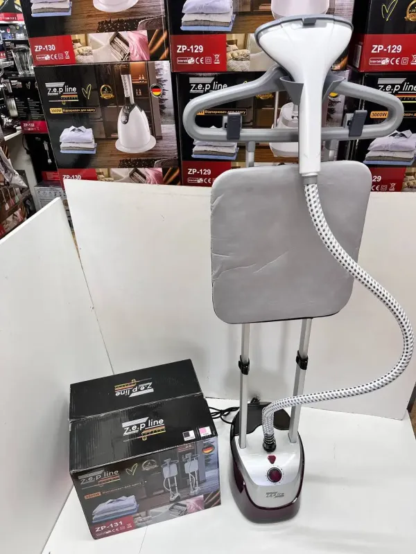 Бузковий Відпарювач вертикальний для одягу зі стійкою Zepline 3500Вт ZP-131