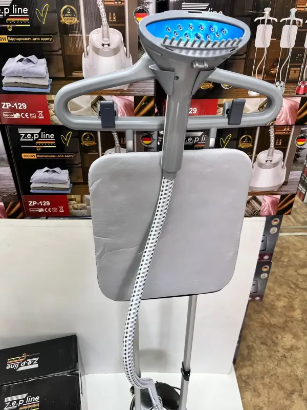 Бузковий Відпарювач вертикальний для одягу зі стійкою Zepline 3500Вт ZP-131
