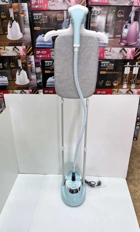 Блакитний Відпарювач вертикальний для одягу зі стійкою Zepline ZP-129 3000W