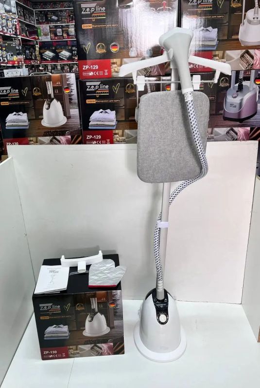 Білий Відпарювач вертикальний для одягу зі стійкою Zepline ZP-130 3000W