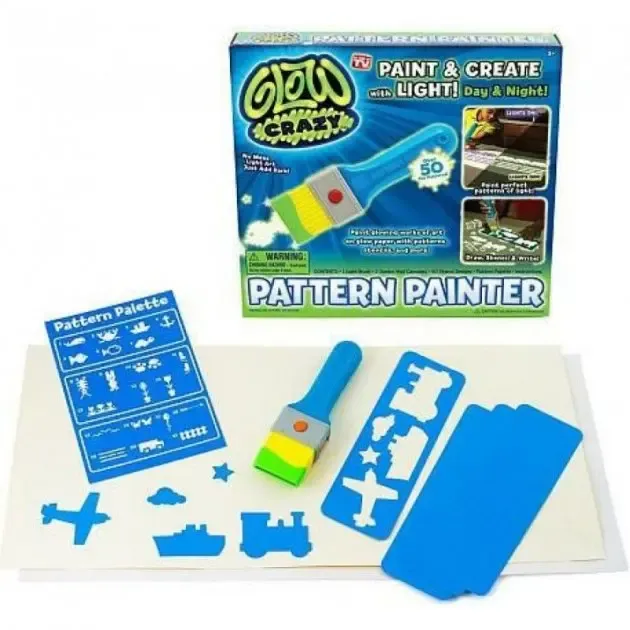 Палітра візерунків Glow Magic набір для малювання, малювання світлом