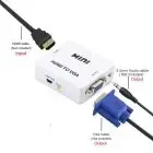 Перехідник VGA на HDMI конвертер для ПК, ноутбука, відео реєстратора адаптер перетворювач з аудіо та зовнішнім живленням HDMI - VGA VGA2HDMI(4272)