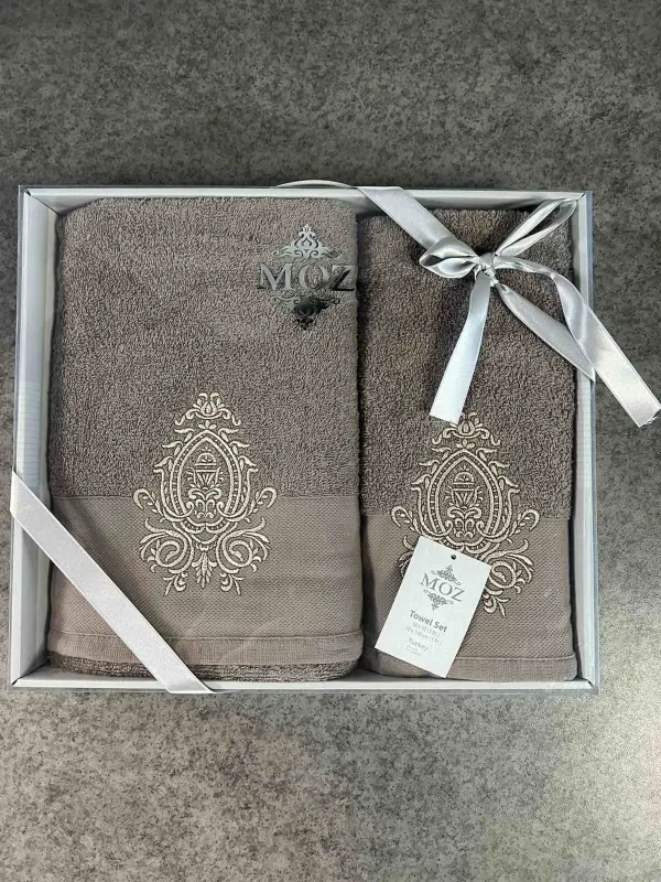 Набір махрових рушників для обличчя 90х50 см та тіла 140х70 см