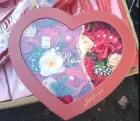 Подарунковий набір мила букет з троянд у коробці Love Light Rose Flower