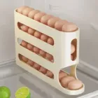 Компактний органайзер для яєць 4-шаровий автоматичний Plastic shelving AND XL-994 / Контейнер-лоток для яєць