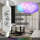 Підвісний 3D LED світильник у вигляді хмари з пультом
