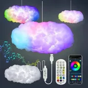 Підвісний 3D LED світильник у вигляді хмари з пультом