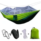 Підвісний гамак з москітною сіткою HIeha нейлоновий, з кишенею, повний комплект