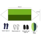 Підвісний гамак з москітною сіткою HIeha нейлоновий, з кишенею, повний комплект