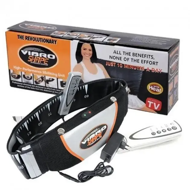 Пояс масажний для схуднення з ефектом сауні Vibro Shape