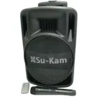 Портативна колонка Su-Kam BT 100D + 1 бездротовий мікрофон (12v/220v)