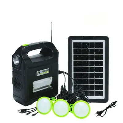 Портативна сонячна автономна система Solar Light DT-9026 (ліхтар, радіо, павербанк, 3 лампочки)