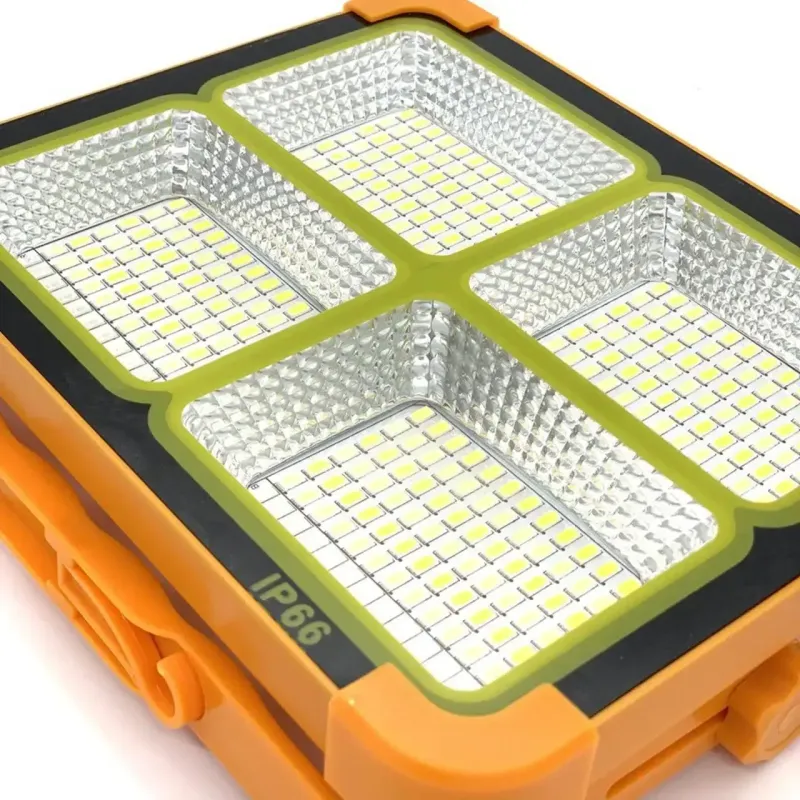 Портативна сонячна батарея універсальна для заряду Power bank Solar LED light D8 12000 mAH