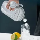 Портативна силіконова форма для льоду пляшка 2 в 1 ICE CUBE TRAY складана на 17 кульок