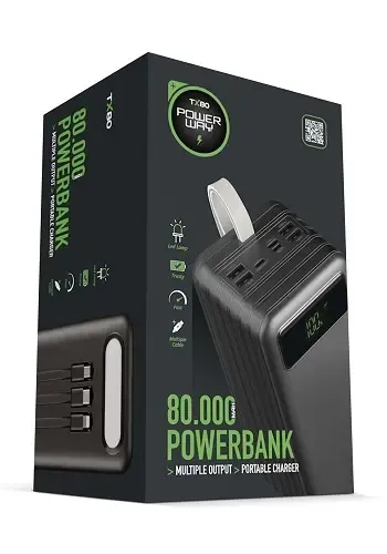 Повербанк Power Bank Power Way TX-80 80000mAh
