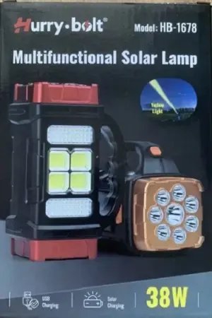 Powerbank LED-ліхтарик HB-1678 на сонячних батареях