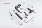 Пилосос GHA-605 (акум. 2000mAh) (150W, 75(дБ), вакуум 6-10кПа. Об'єм 0,5л, 2 швидкості)