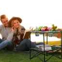 Розкладний набір для пікніка, круглий стіл та 4 стільці, компактна сумка GP4264