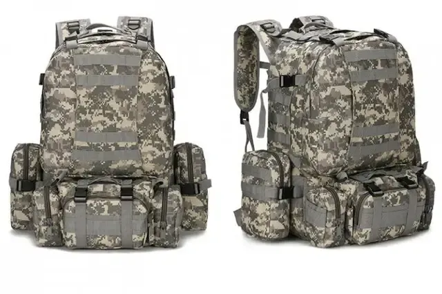 Рюкзак тактичний з підсумками Eagle B08 55 літр / Військовий, штурмовий / Вірменський