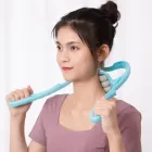 Ручний роликовий масажер для шиї Neck Stretcher з рельєфними роликами, що обертаються 360°