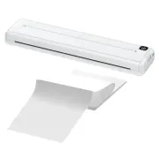 Портативний термопринтер на папері формату A4 Bluetooth-сумісний Portable Thermal Printer Білий