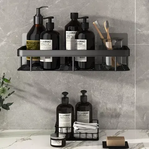 Полиця у ванну (30х13х5, 5см) STORAGE RACK AND197, настінна / Органайзер для ванної кімнати на стіну