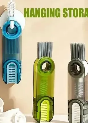 Щітка для чищення пляшок 3 в 1 інструмент для чищення U-подібна BRUSH AND569