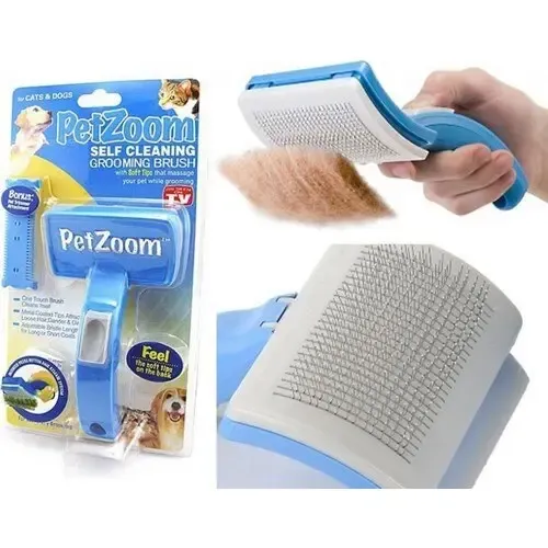Щітка для тварин Pet Zoom Self Cleaning Grooming Brush