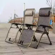 Шезлонг розкладне крісло-лежак 170х70х65 садове крісло для відпочинку кемпінгове