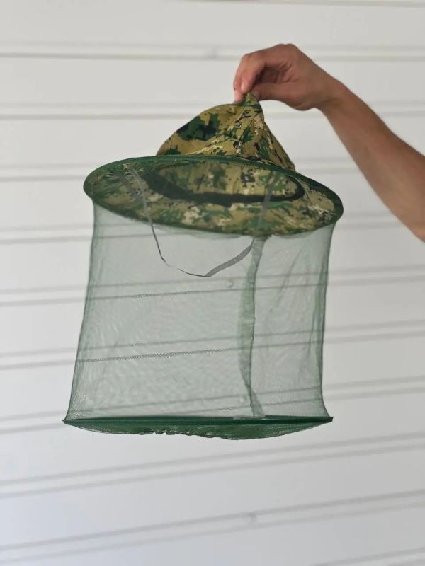 Капелюх антимоскітний камуфляж для полювання риболовлі садівництва / Панама з сіткою для захисту від мошок комарів