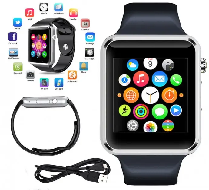 Смарт-годинник Smart Watch A1 Original Black