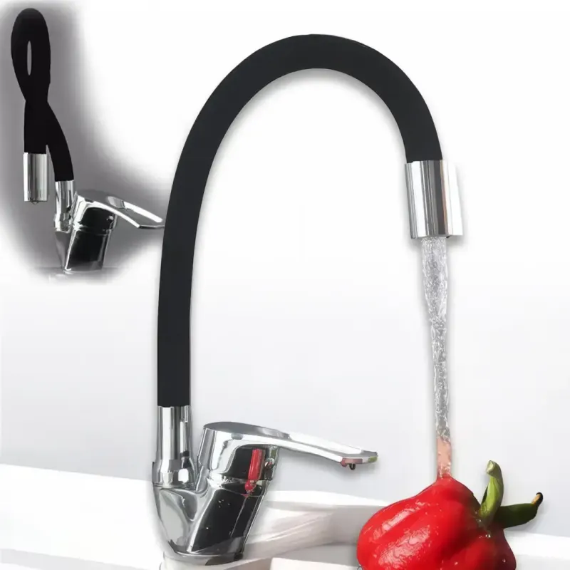 Змішувач гнучким краном 47 см для ванної та кухні Water tap HA-181