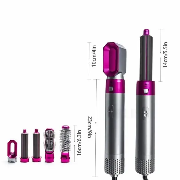 Стайлер 5в1 Hot Air Styler для різних типів волосся з функціями надання об'єму, випрямлення, укладання