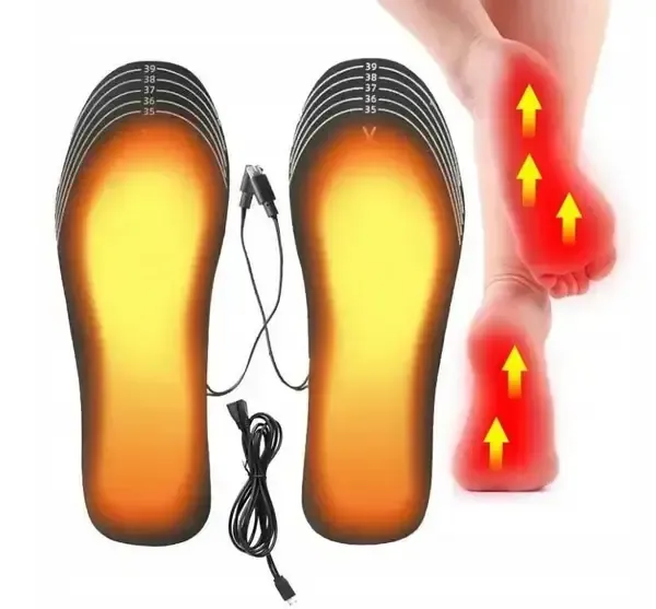 Устілки з підігрівом від USB електрогрілка термоустілки зимові морозостійкі захист від морозу Extra (працюють від Павер Бенка / Зарядного блоку)
