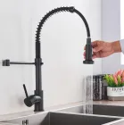 Стильний кухонний змішувач Matte Black Гнучкий кран з обертанням потоку в 360 градусів