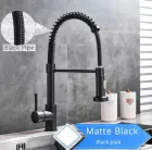 Стильний кухонний змішувач Matte Black Гнучкий кран з обертанням потоку в 360 градусів
