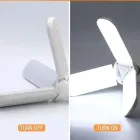 Світлодіодна лампа Fan Blade Led 45W E27 потрійна у формі вентилятора