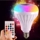 Світлодіодна лампа з Bluetooth колонкою Bulb 12Вт в патрон Е27, RGB світильник з динаміком та пультом PRP