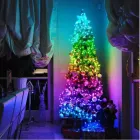 Світлодіодна розумна гірлянда Smart Роса RGB 100 LED з Bluetooth для ялинки від USB 10м