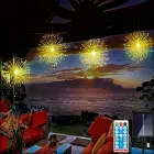 Світлодіодні кульові лампи Solar Starburst, світлодіодні  вогні з дистанційним керуванням, 8 режимами Теплий білий