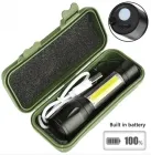 Світлодіодний ліхтарик Bailong Police COB USB BL-511 BL-515 BL-513 у пластиковому чохлі