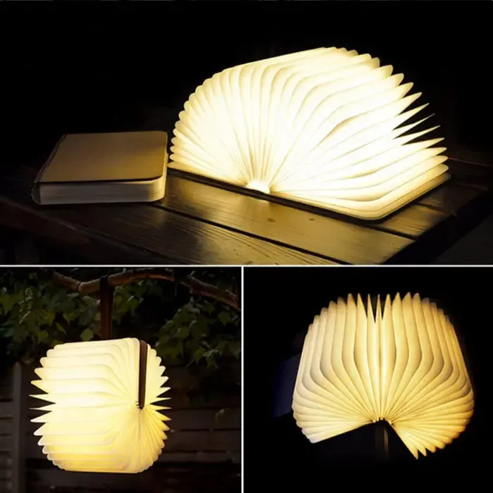 Світильник-книга, нічник книжка VHG Foldable Book Lamp Brown