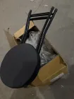 Табурет для кухні складаний м'який 1 шт Чорний
