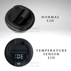 Термокухоль із сенсорним дисплеєм у силіконовому покриття з відкидною кришкою,350 мл