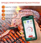 Цифровий Bluetooth термометр з керуванням через телефон, для м'яса, гриля та духовки